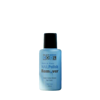 Silky Cool Nail Polish Remover – مزيل طلاء أظافر احترافي بزيت الخروع، 120 مل