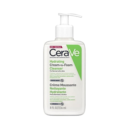 CeraVe Hydrating Cream-to-Foam Cleanser – 236 ml