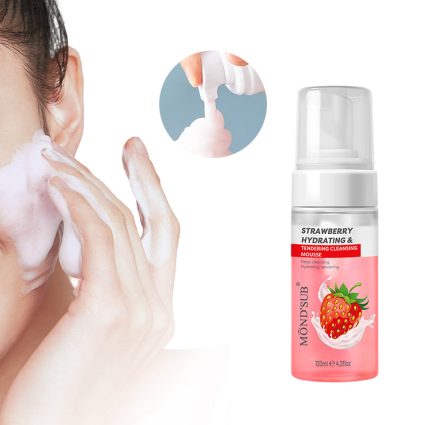 MOND’SUB Vegan Face Cleansing Mousse – Strawberry