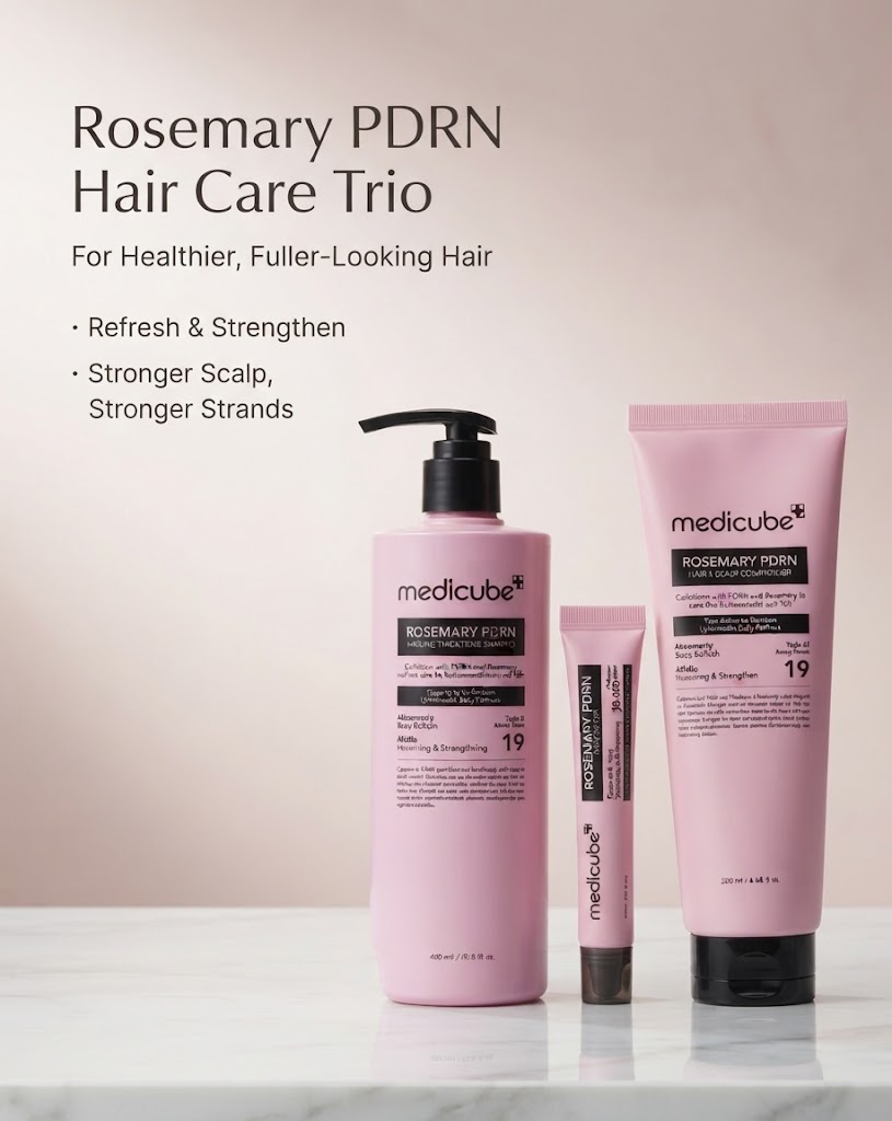 Medicube Rosemary PDRN Korean Hair Care Set – Shampoo, Conditioner & Hair Serum - Image 5