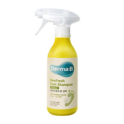 Derma:B DeoFresh Foot Shampoo – Forest Scented Refreshing & Odor Control Foot Cleanser – 400 ml