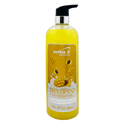 ActiveX 2-in-1 Shampoo & Conditioner – Mango & Peach Hair Care – 1000 ml