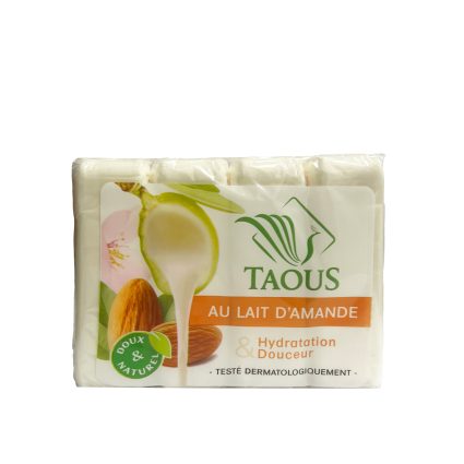 Royal Taous Sweet Almond Milk Soap – 4 Pieces