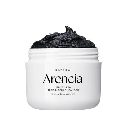 Arencia Black Tea Rice Mochi Cleanser – Deep Cleansing & Pore Care Facial Cleanser – 120 g