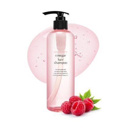 APIEU Raspberry Vinegar Hair Shampoo – Scalp Balancing, Refreshing & Shine-Enhancing Shampoo – 500 ml