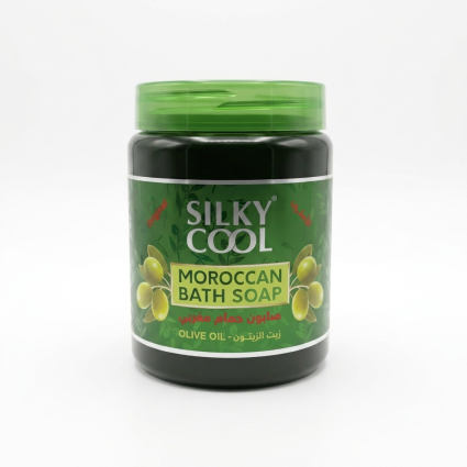 Silky Cool Moroccan Black Soap with Olive Oil